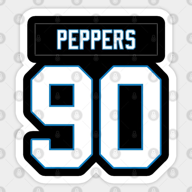 Julius Peppers Panthers Sticker by telutiga